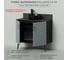 Тумба под раковину напольная ИТАНА Palladio 90 2.0 891x443x815 Green wood 4657821041253 2