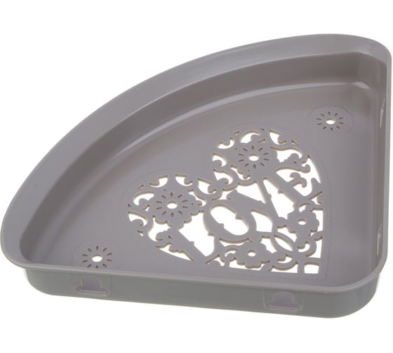 Полочка для ванной комнаты VETTA Love пластик, 25.5x18.5x3 см, 2 цвета 463-915