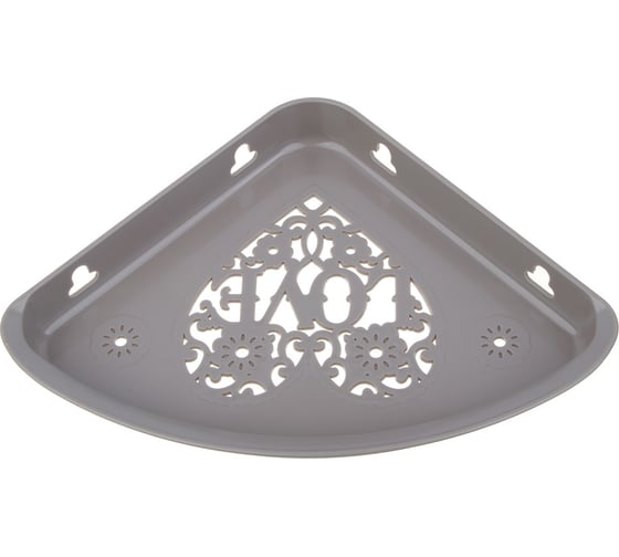 Полочка для ванной комнаты VETTA Love пластик, 25.5x18.5x3 см, 2 цвета 463-915