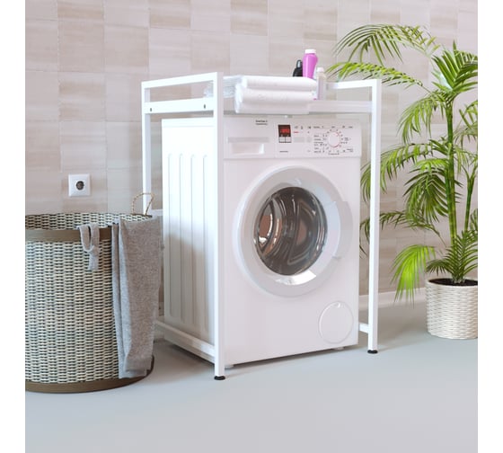 Стеллаж для ванны для стиральной машины PALITRA TECHNOLOGY, 100x68x60 см, белый 52964-3-B