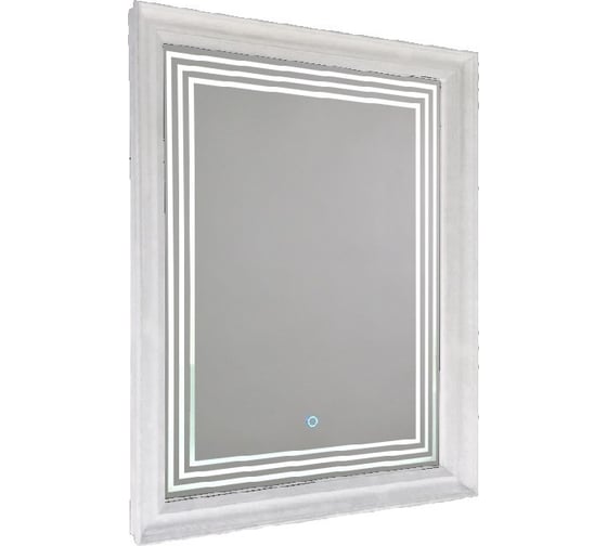 Зеркало Azario Магнум белый, багет 605x805 сенсорное выключение ФР-00001364 00059115 1