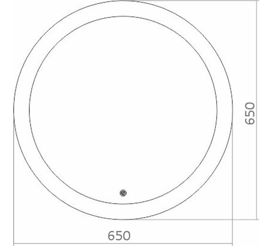 Зеркало Azario Перла d 650, сенсорное выключение ФР-1534 00063378