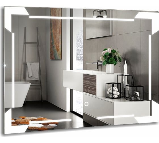Зеркало Azario Крокус 800x600 LED подсветка, сенсорное выключение ФР-00001350 00059559