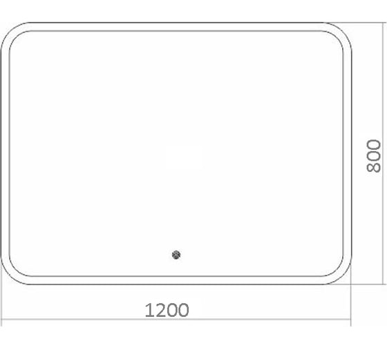Зеркало Azario Стив 1200x800 мм., сенсорное выключение, двойной подогрев ФР-00002225 00062293