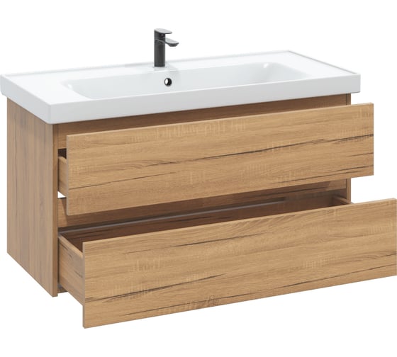 Тумба без раковины в ванную RUVANN DREVA 100 подвесная Т.DREVA.Д-100П