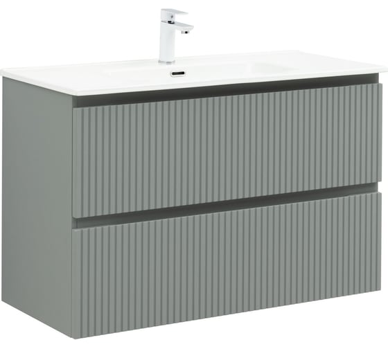 Тумба Aquanet Джейн 100 (Flat) цв.мисти грин (335436) 00335436