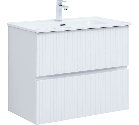 Тумба Aquanet Джейн 80 (Flat) цв.белый матовый (335424) 00335424 1