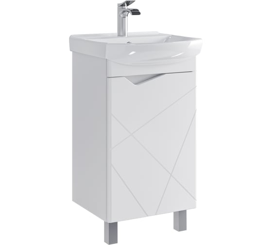 Тумба без раковины RUVANN YUTON 45 в ванную универсальная Т.YUTON.П-45