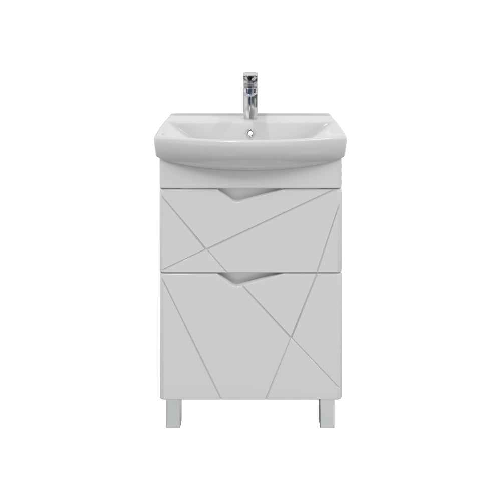 Тумба без раковины RUVANN YUTON 55 в ванную напольная Т.YUTON.П-55Н ...