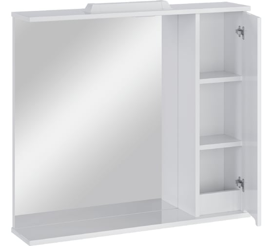 Зеркальный шкафчик в ванную RUVANN NIKA 80 З.NIKA.П-80