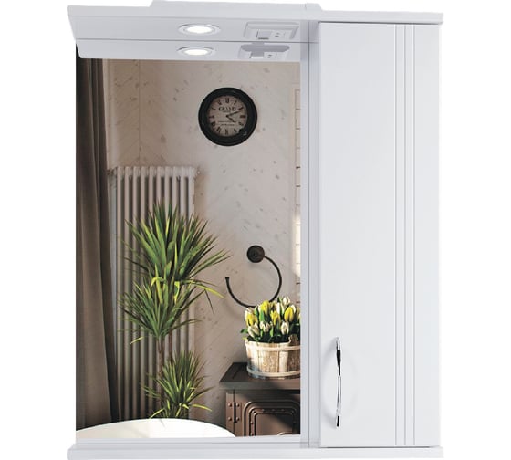 Зеркальный шкафчик в ванную RUVANN NEWA 60 З.NEWA.П-60 1
