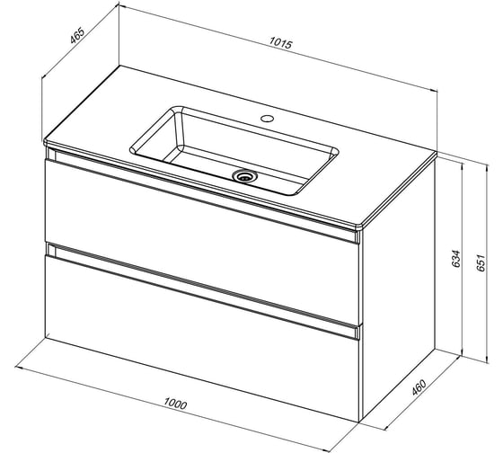 Тумба ALLEN BRAU 1.E1003.PWM ECLIPSE 2.0 101, рapyrus white matt 333999 00333999