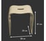 Стул для душевой кабины Taliente Sgabello бежевый TA-STOOL38-beige 3