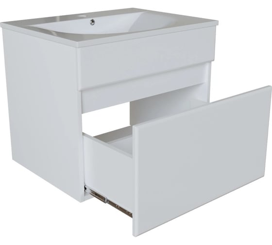 Тумба для ванной MIXLINE "БРИКС-60" подвесная, под раковину "Breeze 60" Sanita Luxe ПВХ 555004