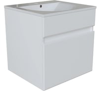 Тумба для ванной MIXLINE "БРИКС-50" подвесная, под раковину "Breeze 50" Sanita Luxe ПВХ 555003
