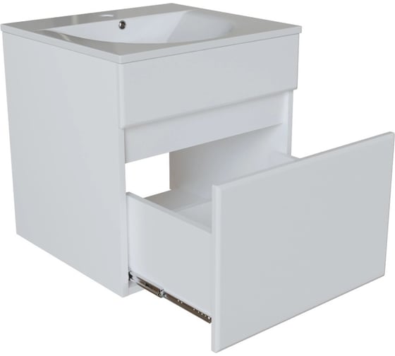 Тумба для ванной MIXLINE "БРИКС-50" подвесная, под раковину "Breeze 50" Sanita Luxe ПВХ 555003