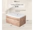 Тумба под раковину для ванной Uperwood Eva_75 см, подвесная, Крафт Табачный, выдвижной ящик 3930213465 2