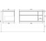 Подвесная тумба под раковину для ванной uperwood Lotus Premium 100x50x42 см, черная 39340205464 10