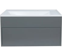 Подвесная тумба под раковину для ванной uperwood Lotus Premium 80x50x42 см, серая 39340205462