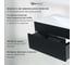 Подвесная тумба под раковину для ванной uperwood Lotus Premium 80x50x42 см, черная 39340205461 5