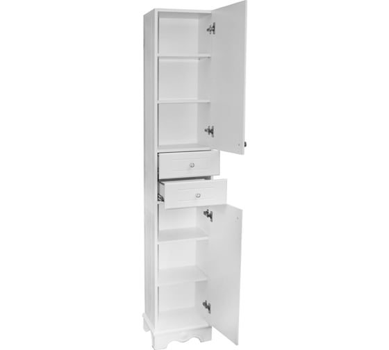 Пенал MIXLINE ПРОВАНС-35 белый ясень, правый, на цоколе, 350х1960х280 мм, ПВХ 539597