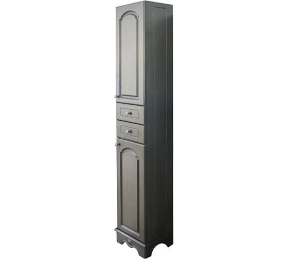 Пенал MIXLINE ПРОВАНС-35 черный, правый, на цоколе, 350х1960х280 мм, ПВХ 539608