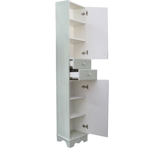 Пенал MIXLINE ПРОВАНС-35 зеленый, правый, на цоколе, 350х1960х280 мм, ПВХ 539603