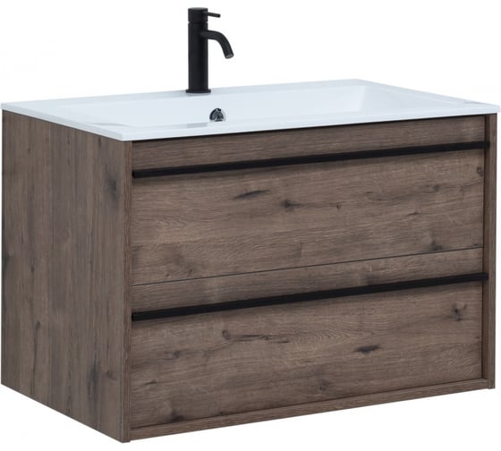 Тумба Aquanet Lino 90 Дуб Веллингтон 00253913 1