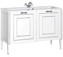 Тумба Aquanet Паола 120 белый/патина серебро 00181763