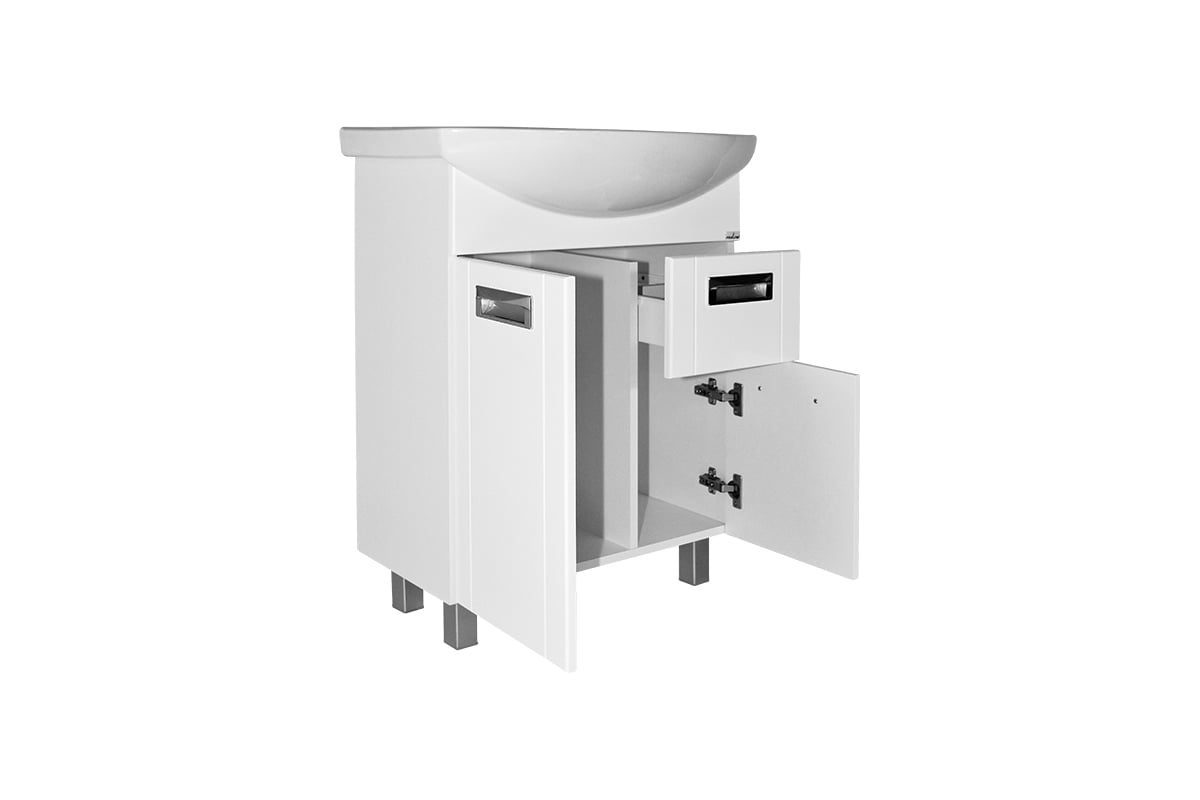 Тумба для ванной комнаты под умывальник Элеганс-65 Mixline АЛЬФА-65 ПВХ ...
