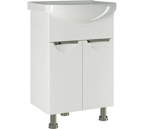 Тумба для ванной комнаты Mixline ЭТЬЕН-55 под умывальник Элеганс 55 ПВХ-фасад, корпус 542404