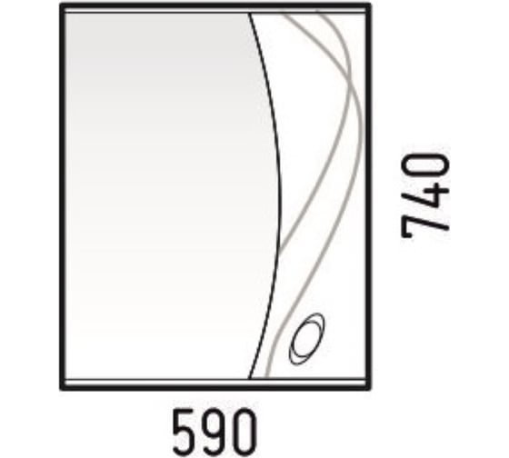 Зеркало-шкаф Corozo "Наина 60 С" SD-00000298