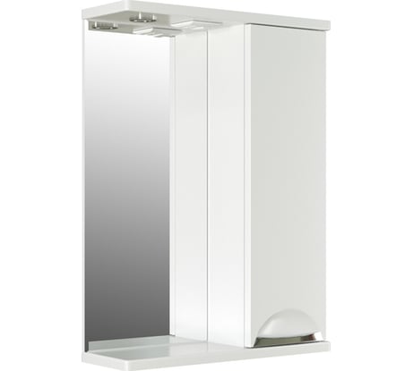 Навесной шкаф Mixline ЭТЬЕН-50 правый, с подсветкой, ПВХ 542403