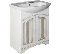 Тумба для ванной комнаты Mixline КРИТ-65 патина золото, под умывальник Элеганс-65 ПВХ 533080