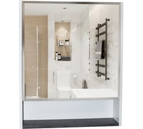 Навесной шкаф Mixline Сура 60 без подсветки, без полок, ПВХ 539801