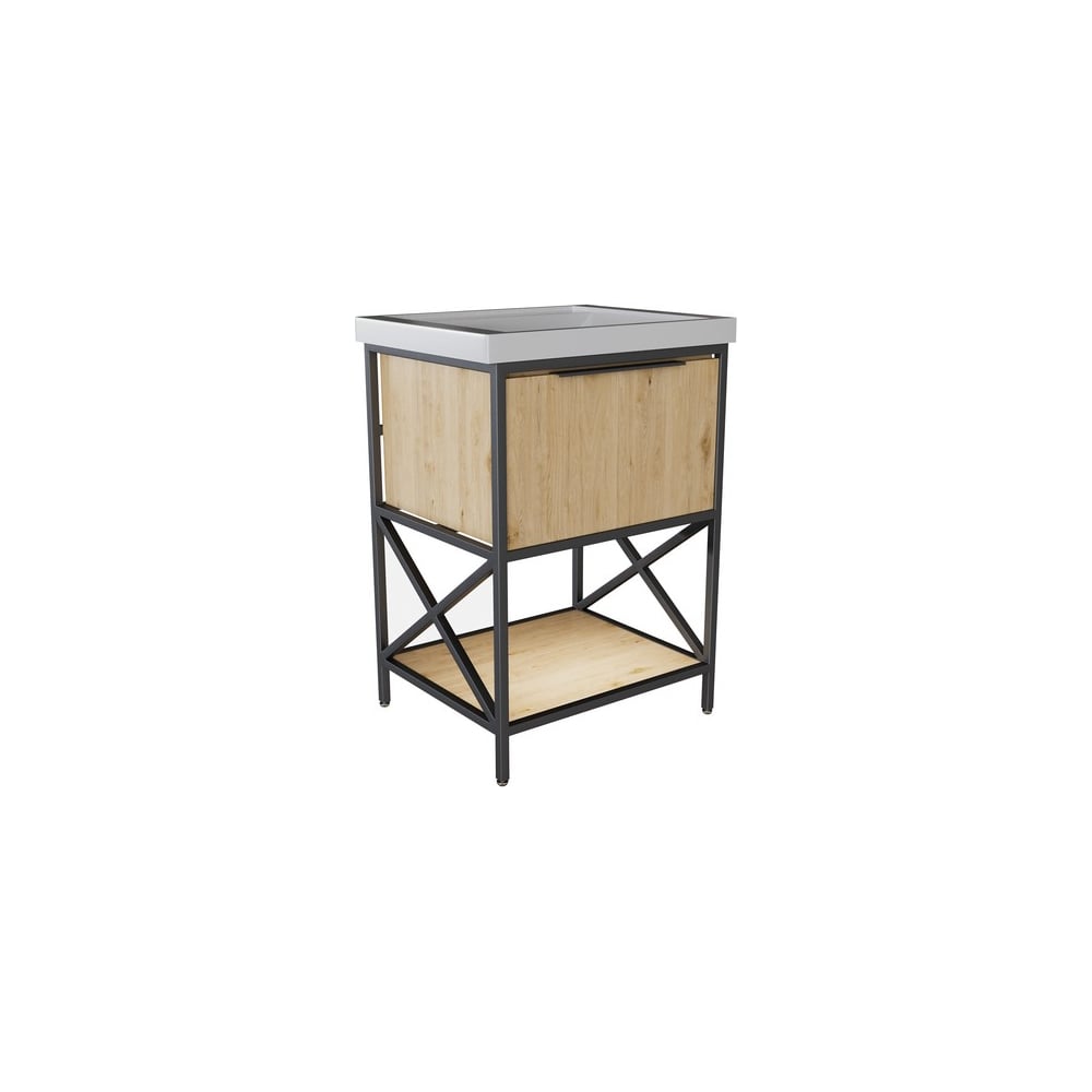 Тумба для ванной комнаты Mixline БРУКЛИН-60 Дуб бунратти, под ...