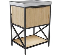 Тумба для ванной комнаты Mixline БРУКЛИН-60 Дуб бунратти, под умывальник Фостер 60 ЛДСП 543582