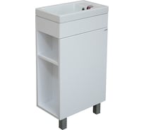Тумба для ванной комнаты Mixline Мини-45 белая, левая, под умывальник Фостер 45 ПВХ 539011