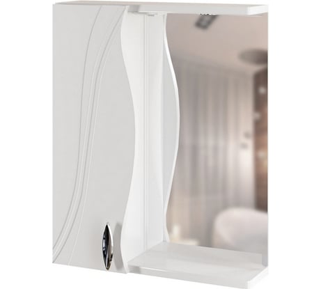 Навесной шкаф Mixline ЛИМА-55 левый, с подсветкой, ПВХ 533184