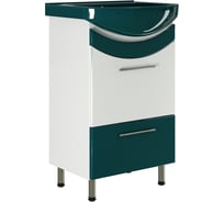 Тумба для ванной комнаты Mixline РАДУГА-52 зеленая, под умывальник Альфана-52 522465