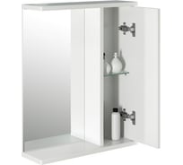 Навесной шкаф Mixline НОРД-55 правый, без подсветки ПВХ 528386