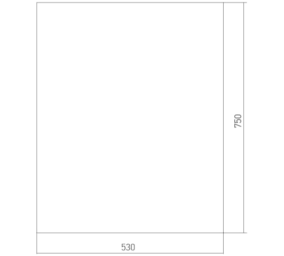 Зеркало mixline Мираж 530х750 без полки 525451