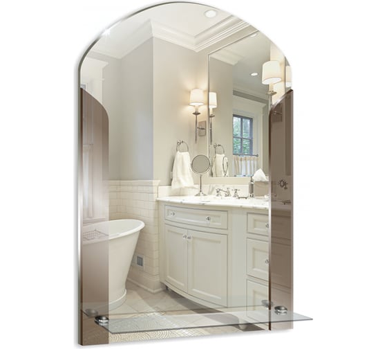 Зеркало mixline Муза 390х580 с полкой 525467