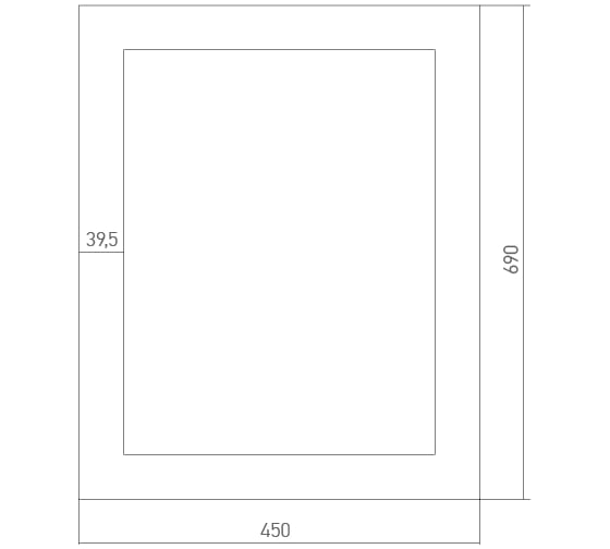 Зеркало mixline Неаполь 450х690 525493