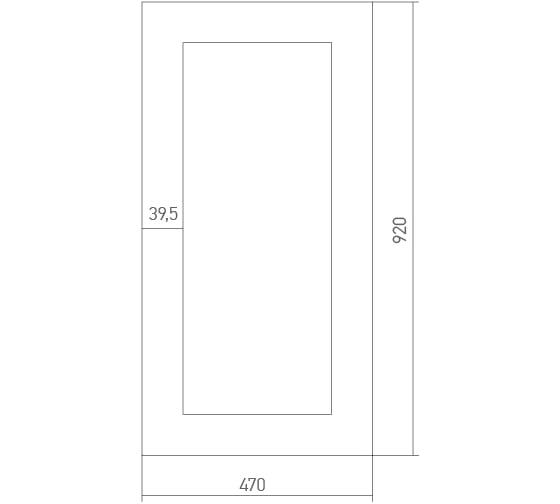Зеркало mixline Неаполь 470х920 525492
