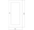 Зеркало mixline Орех 600х1200 525439 2