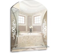 Зеркало mixline Пегас 495х675 с полкой 525386