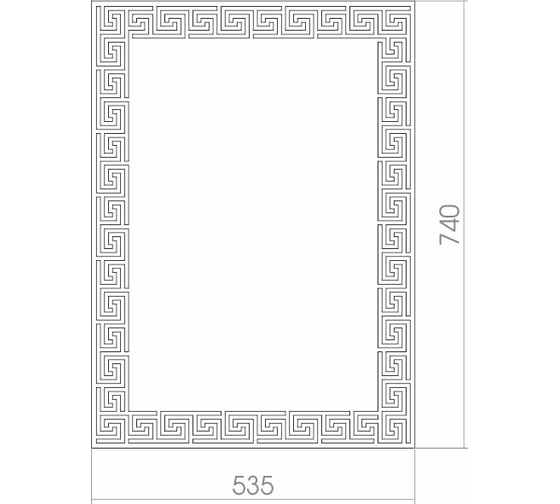 Зеркало mixline Каир 535х740 без полки 525453