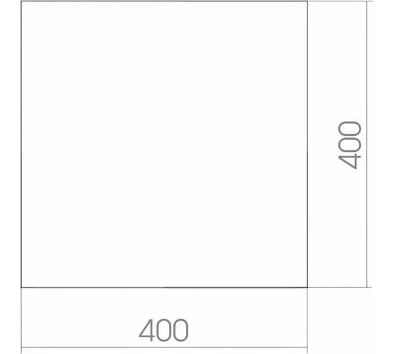 Зеркало mixline квадрат 400х400 без полки 525025