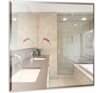 Зеркало mixline Квадрат 530х530 без полки, с фацетом 525418